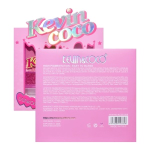 Set 3 Produse de Machiaj, KEVIN &amp; COCO, Pink Ice Star, 9 culori, 15.5 x 13 x 3.4 cm - Img 9