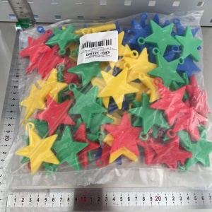 Set 4 Greutati pentru Baloanele cu Heliu, Flippy, 32 grame, 8 grame Fiecare, Plastic, Forma Stelute, Multicolor - Img 2
