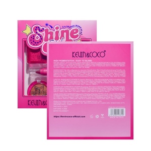 Set 5 Produse de Machiaj, KEVIN & COCO, Shine Girl, 18 x 15.8 x 3.5 cm - Img 4
