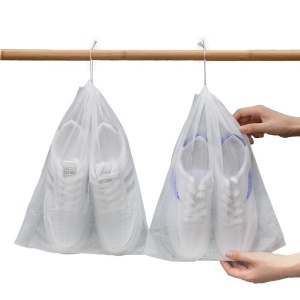 Set 50 de Saci de Depozitare Incaltaminte, Flippy, de Protectie, pentru Voiaj, Netesut, Rezistenti la Praf, Protectie Solara, Anti-Ingalbenire, 48x32 cm, Marime Mare, Transparent - Img 7
