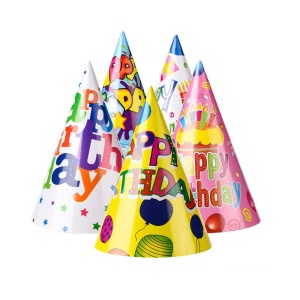 Set 6 Coifuri Happy Birthday, Flippy, Modele Diverse, pentru Petrecere, Tematica Aniversare, Multicolor - Img 1