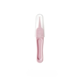 Set Aspirator Nazal pentru Copii, Flippy, Manual, Anti-Reflux, cu Pompita, Usor de Curatat, Varf din Silicon, 11.2x4cm, Roz - Img 4