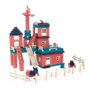 Set constuctii, Flippy, Casa si curte, 251 piese, Multicolor - Img 1