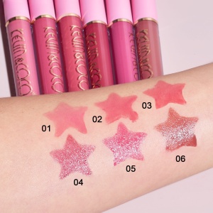 Set de Buze, KEVIN &amp; COCO, Pink Girl, 6 Lip Gloss-uri, 17 x 14.8 x 2.9 cm, Roz/Maro - Img 4