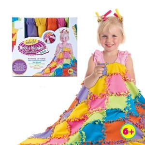 Set de creatie DIY Flippy, tesut si tricotat, patura 6+ ani, multicolor - Img 1