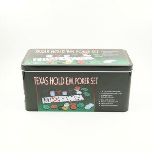 Set de Poker Complex cu 200 de jetoane Flippy, Include 2 seturi de carti, Texas Hold`em set, portabil, cutie depozitare - Img 11