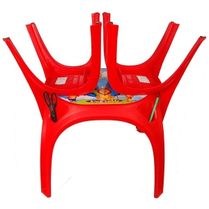 Set Masuta cu 2 scaune pentru copii Pilsan King Table red - Img 2