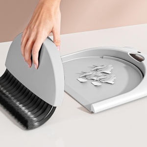 Set Matura si Faras, Flippy, Pentru Birou, din PP, Model Ursulet, 23.5 x 18 cm, Gri - Img 6