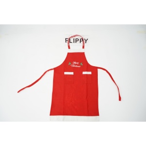 Sort Craciun, Flippy,cu inscriptie Marry Christmas, rosu, pentru adulti, poliester - Img 2