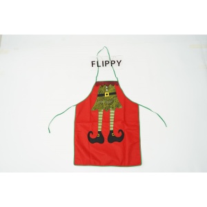Sort Craciun, Flippy, cu model de elf, rosu, pentru adulti, poliester - Img 2