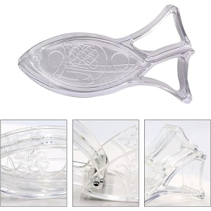 Storcator de Citrice Manual, Flippy, Rezistente, Usor de Folosit si Depozitat, Durabil, Calitativ, 12x5.2 cm, Model Peste, Transparent - Img 5
