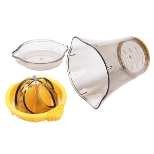 Storcator manual citricie Flippy, cu recipient de 600 ml, 15x8.5x13.5 cm, material ABS, Transparent - Img 6