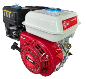 *Super pret* Motor pe benzina cu fulie dubla DDT-005, 7.5 CP, 200 CC, 3600 RPM, 1 cilindru, 3.6 l capacitate rezervor - Img 1