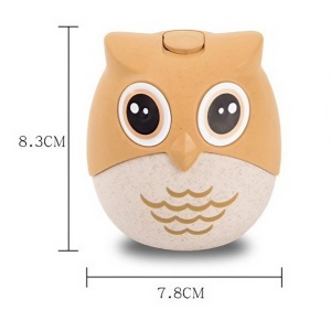 Suport pentru Scobitori, Flippy, Model Bufnita, Multifunctional, 8.3x7.8 cm, Portocaliu - Img 3