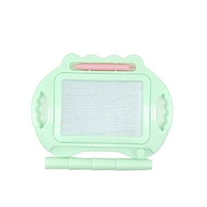 Tabla Magnetica pentru desen Flippy, Pix, forma dreptunghi, dimensiuni 23x17 cm, Dezvolta Creativitatea, cu picioare suport, Verde