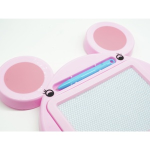 Tabla Magnetica pentru desen Flippy, Pix, forma Soricel, dimensiuni 23x26.5 cm, Dezvolta Creativitatea, Roz - Img 3