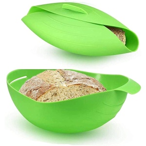 Tava de Copt pentru Cuptor, Flippy, pentru Paine, Peste, Legume, din Silicon, Pliabila, Multifunctionala, Forma pentru Preparare si Gatiere, 24.5x9 cm, Verde - Img 5