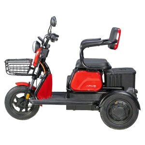 Triciclu Electric , Fara Permis, Motor 1000W, 2-3 locuri, Voltarom APEC APM2 Rosu, Autonomie pana la 36 km, Omologat RAR - Img 7