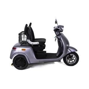 Triciclu Electric Rotakt Navigator cu Doua Motoare De 400W Viteză 25 km/h Autonomie 80 km Baterie plumb-acid 60V 20Ah Greutate maximă 300kg, Fără permis - Img 2