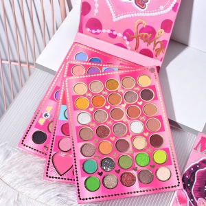 Trusa de Machiaj, KEVIN & COCO, Mean Girl Rose, Fard de Pleoape, Iluminator, Blush Cremos, 97 culori, 21 x 15.7 x 2.4 cm - Img 4