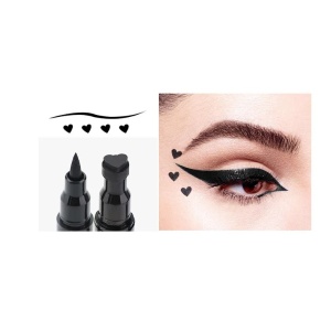 Tus Lichid pentru Ochi, Flippy, 2 Capete, Eyeliner si Stampila Inima, Pentru Ochi si Corp, 50 g, Rezistent la Apa, 12.7 x 3 cm, Negru - Img 10