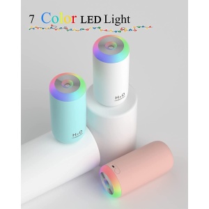 Umidificator, H2O, cu difuzor de aroma, Culori random - Img 6