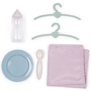 Valiza multifunctionala pentru papusi Smoby Baby Nurse 3 in 1 maro - Img 3
