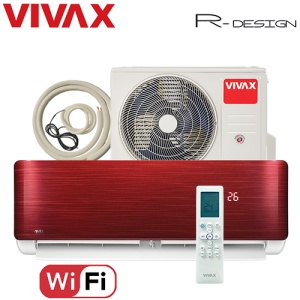 Aer Conditionat VIVAX R-Design ACP-12CH35AERI RED Wi-Fi Kit de instalare inclus R32 Inverter 12000 BTU/h - Img 5
