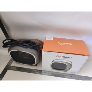 Aeroterma / Radiator Flippy PTC, 700W-1200 W, cu Maner de Piele, 2 Trepte de Viteza, Model Casca de Astronaut, Gri - Img 2