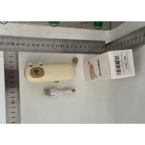 Aparat de Sigilat Ambalaje, Flippy, Incarcare USB Tip C, 400 mAh, 10.2 x 3.7 x 4.3 cm, Model Ursulet, Maro - Img 4