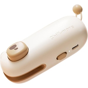 Aparat de Sigilat Ambalaje, Flippy, Incarcare USB Tip C, 400 mAh, 10.2 x 3.7 x 4.3 cm, Model Ursulet, Maro - Img 8