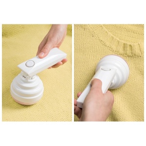 Aparat Pentru Curatat Scame, Par Si Praf, Flippy, Trimmer pentru Diferite Tipuri De Material, Cu Lame Din Otel Inoxidabil, Maner Flexibil, Incarcare Prin USB, 13x8 cm, Alb - Img 12