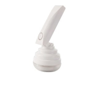 Aparat Pentru Curatat Scame, Par Si Praf, Flippy, Trimmer pentru Diferite Tipuri De Material, Cu Lame Din Otel Inoxidabil, Maner Flexibil, Incarcare Prin USB, 13x8 cm, Alb - Img 1