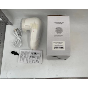 Aparat Scame si Par Haine, Flippy, Electric, USB inclus, Periuta Curatare, pentru Diferite Tesaturi, 13 x 6.8 x 5.8 cm, Alb - Img 4