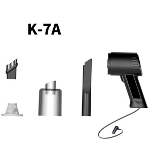 Aspirator Portabil Auto, Flippy, Tip Pistol K7A, Pentru Casa si Masina, Cablu Auto, 36 x 17 cm, Negru - Img 4