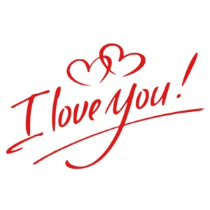 Autocolant I love You, Flippy, Tematica Iubire, 21x29 cm, Rosu - Img 2