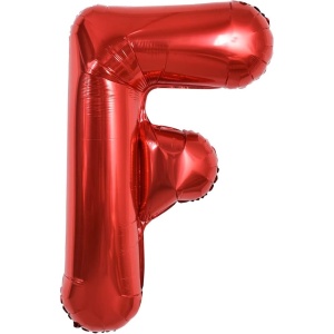 Balon Folie Metalizata Litera F, Flippy, 40 cm, Umflati cu Heliu sau Aer, Ambalaj Individual, Pai inclus, Rosu - Img 5
