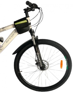 Bicicleta MTB- 29"TG Carrier, cadru otel 17', manete secventiale, frane disc, 21 viteze, alb/negru SHIMANO - Img 3