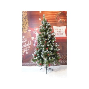Brad Artificial de Craciun, Flippy, Sectionat pentru Perete/ Colt, 1.50 m inaltime, Verde, Decorat, Diametru Inferior 83 cm, Interior/ Exterior - Img 17