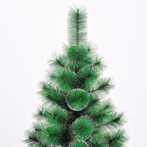 Brad artificial de Craciun tip pin nins, pentru interior/exterior, inaltime 150 cm, Flippy, verde, suport metalic inclus - Img 6