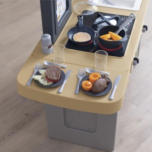 Bucatarie Smoby Tefal Evolutive albastru cu accesorii - Img 11