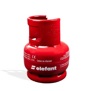 Butelie camping cu arzator din metal cu talpa si guler de protectie pentru conector 5L ELEFANT - Img 2