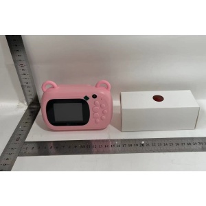 Camera Instantanee pentru Copii, Flippy, Camera Frontala + Selfie, cu Functie de Printare, Cablu USB-C, Bluetooth, Compatibil iOS/Android, Imprimare APP, Model Iepure Love, Roz - Img 6