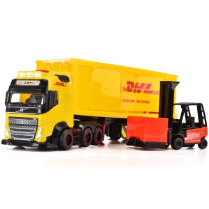 Camion Dickie Toys DHL Heavy Truck 35 cm cu lumini si sunete - Img 7