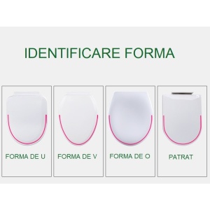 Capac de Toaleta cu Reductie 3 in 1, Flippy, pentru Copii +3 Ani si Adulti, Coborare Lenta si Silentioasa, Instalare Usoara, din PP5 , in Forma de O, Alb/Roz - Img 8