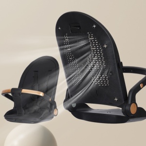 Carucior Sport Flippy 3in1, 6-36 Luni, Reversibil, Pliabil, Tavita pentru Masa, Pozitie de Somn, Centura de Siguranta, Roti 360, Suport Pahar, Copertina pentru Soare, 32x63x95cm, Bej Model Cosmos - Img 5