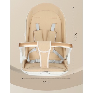 Carucior Sport Flippy 3in1, 6-36 Luni, Reversibil, Pliabil, Tavita pentru Masa, Pozitie de Somn, Centura de Siguranta, Roti 360, Suport Pahar, Copertina pentru Soare, 32x63x95cm, Alb, Model Ursulet - Img 2