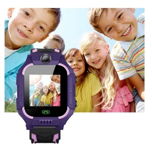 Ceas Smartwatch Flippy, Pentru Copii, Model Q19 Z6, Localizare LBS, Istoric Traseu, Monitorizare Spion, Camera Foto, Lanterna, Chat Vocal, Apel SOS, Roz/Mov - Img 3