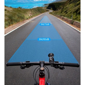 Claxon electric pentru bicicleta, Flippy, rezistent la apa, 120 dB, albastru - Img 6