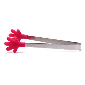 Cleste Creativ pentru Mancare, Flippy, Model Manute din Silicon, 14.5x3 cm, Rezistent la Temperaturi Inalte si Coroziune, Rosu - Img 6